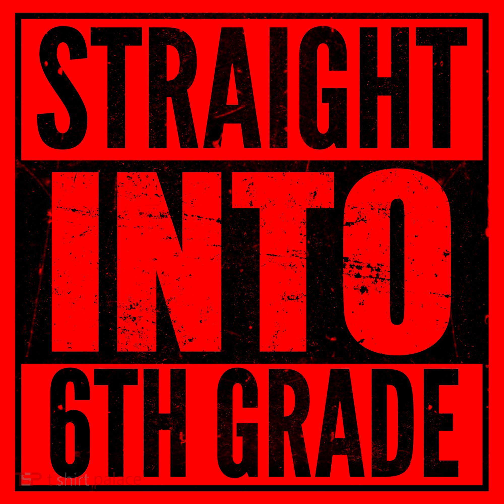 Straight Into 6th Grade Santa Hat