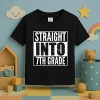 Straight Into 7th Grade Toddler T-Shirt thumb 3