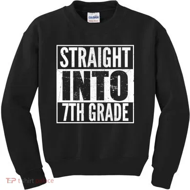 Straight Into 7th Grade Kids Sweatshirt