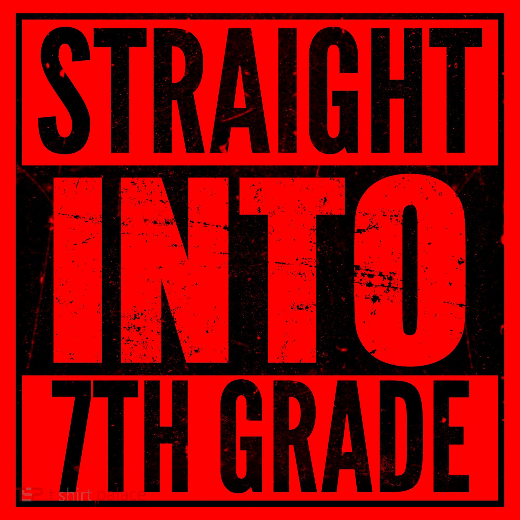 Straight Into 7th Grade Santa Hat