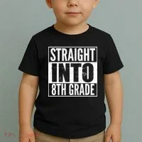 Straight Into 8th Grade Toddler T-Shirt thumb 2