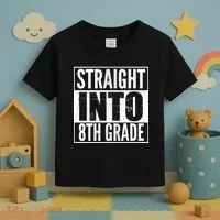 Straight Into 8th Grade Toddler T-Shirt thumb 3