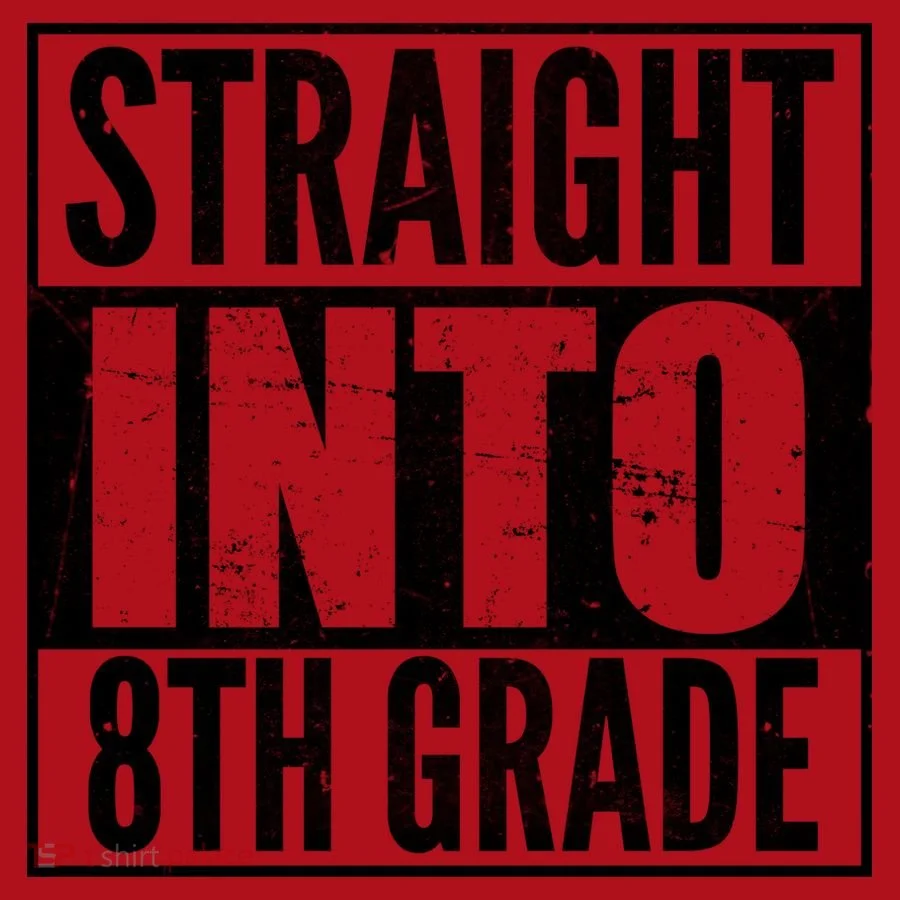 Straight Into 8th Grade Christmas Stocking