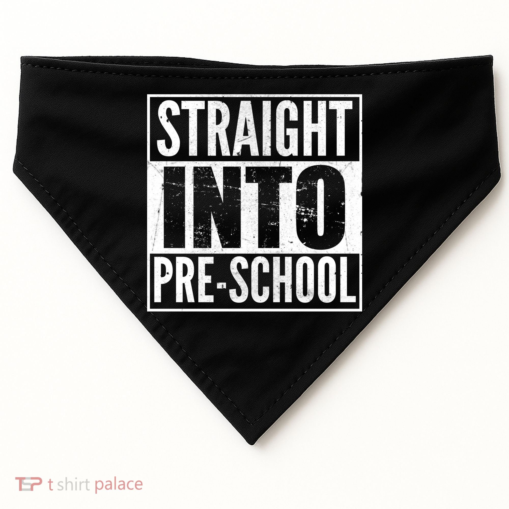 Straight Into Pre-School USA-Made Doggie Bandana