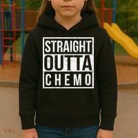 Straight Out of Chemo Kids Hoodie thumb 3