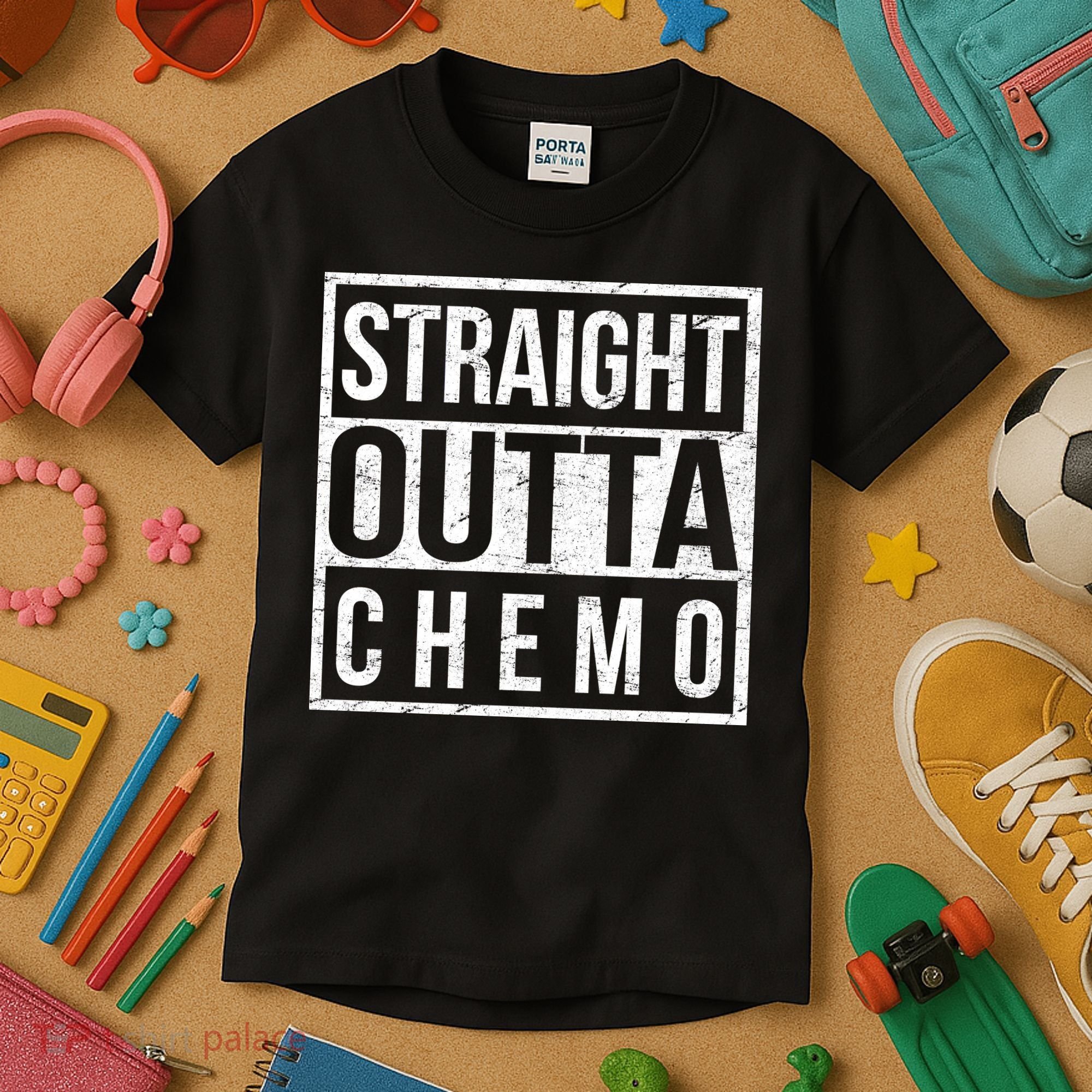 Straight Out of Chemo Kids T-Shirt