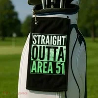 Straight Outta Area 51 Golf Towel thumb 2