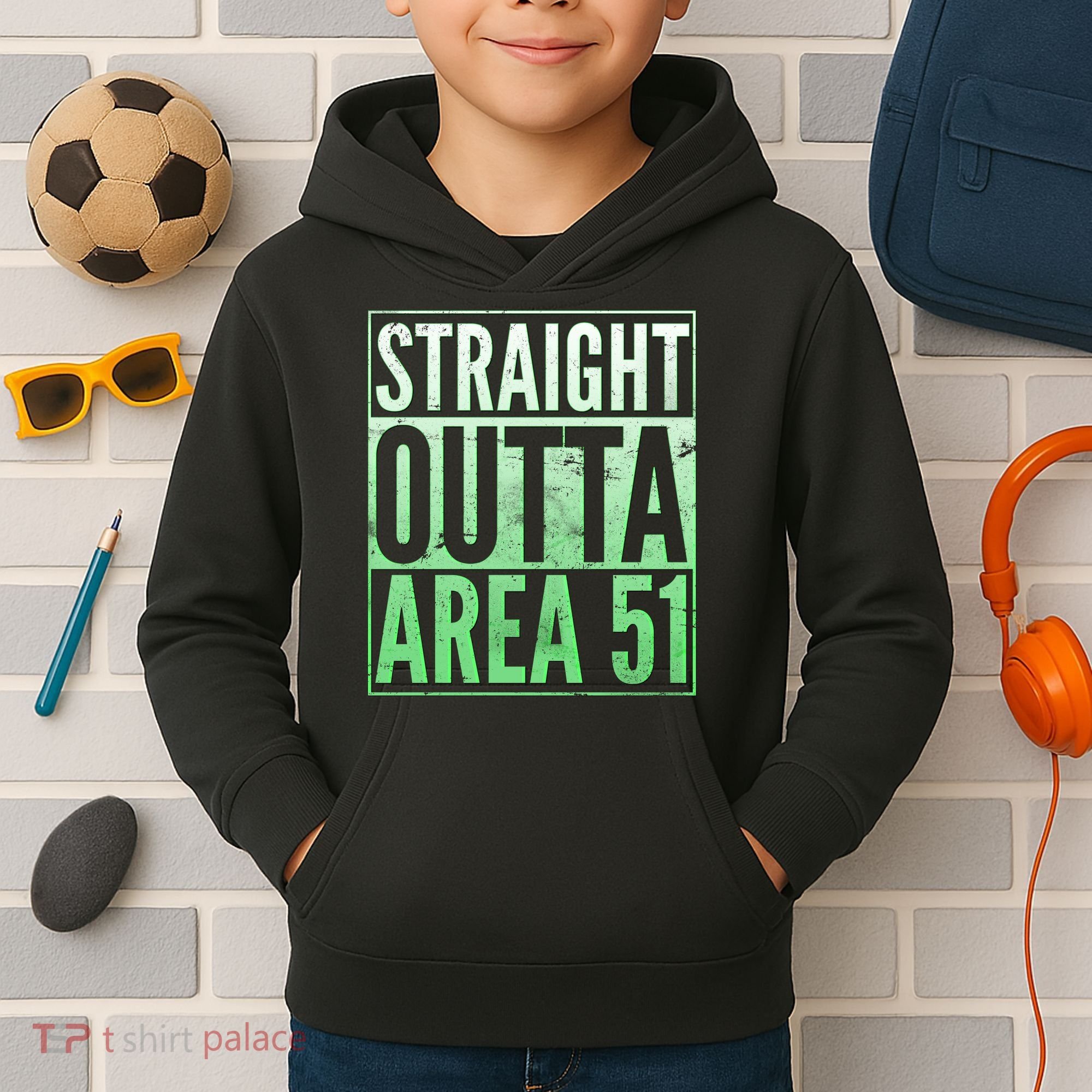 Straight Outta Area 51 Kids Hoodie
