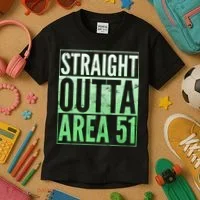 Straight Outta Area 51 Kids T-Shirt thumb 3