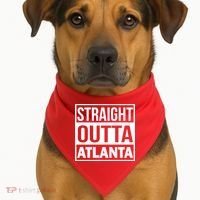 Straight Outta Atlanta USA-Made Doggie Bandana thumb 1