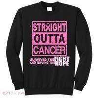 Straight Outta Breast Cancer Fight Hope Sweatshirt thumb 0