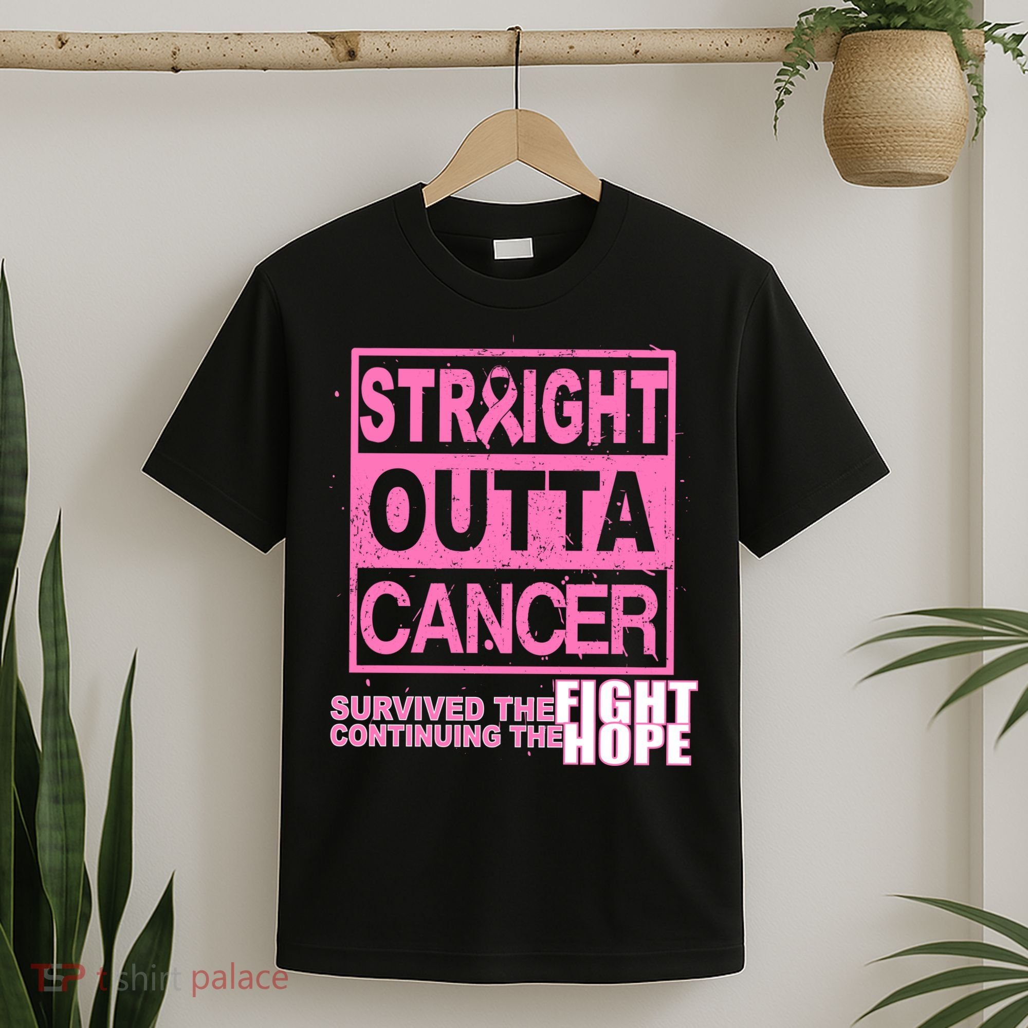 Straight Outta Breast Cancer Fight Hope T-Shirt