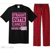 Straight Outta Breast Cancer Fight Hope Pajama Set thumb 0
