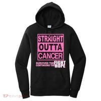 Straight Outta Breast Cancer Fight Hope Women's Hoodie thumb 0