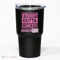 Straight Outta Breast Cancer Fight Hope Tumbler thumb 0
