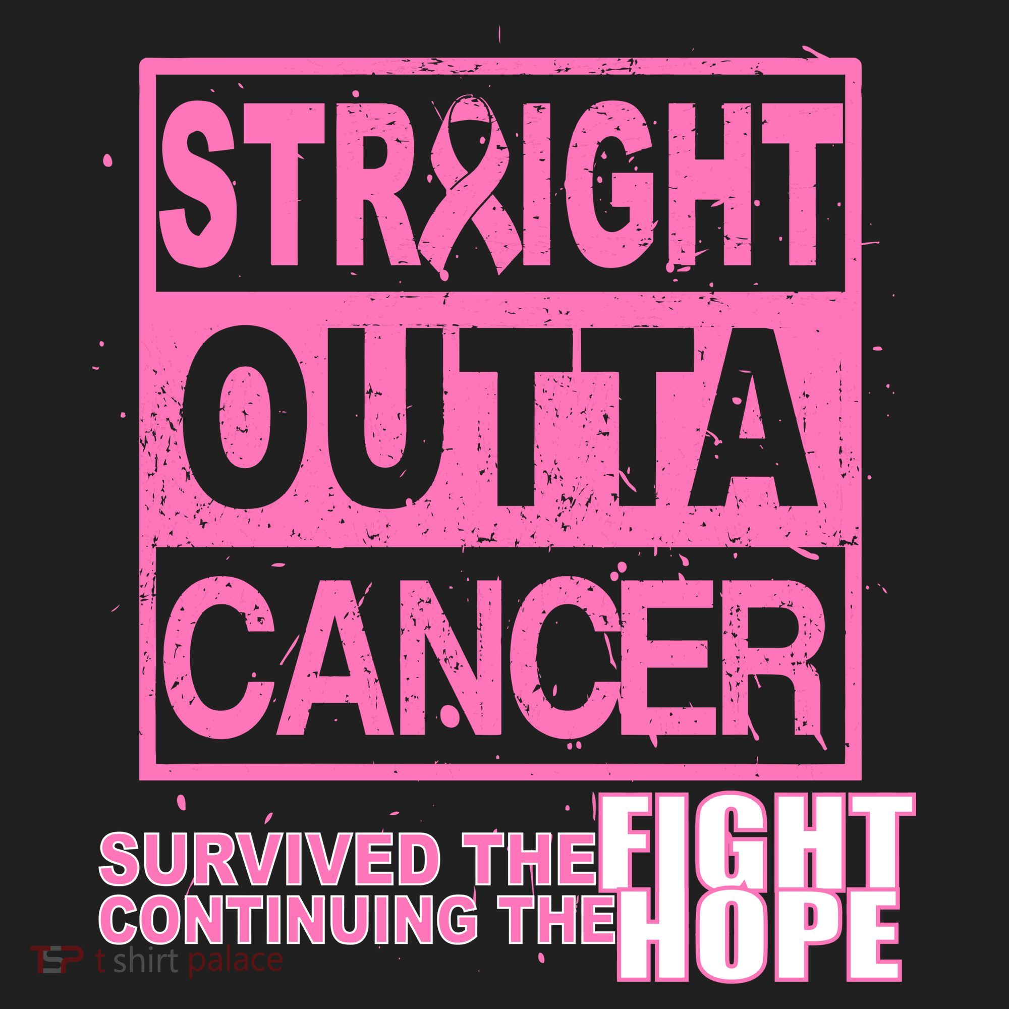 Straight Outta Breast Cancer Fight Hope Tumbler