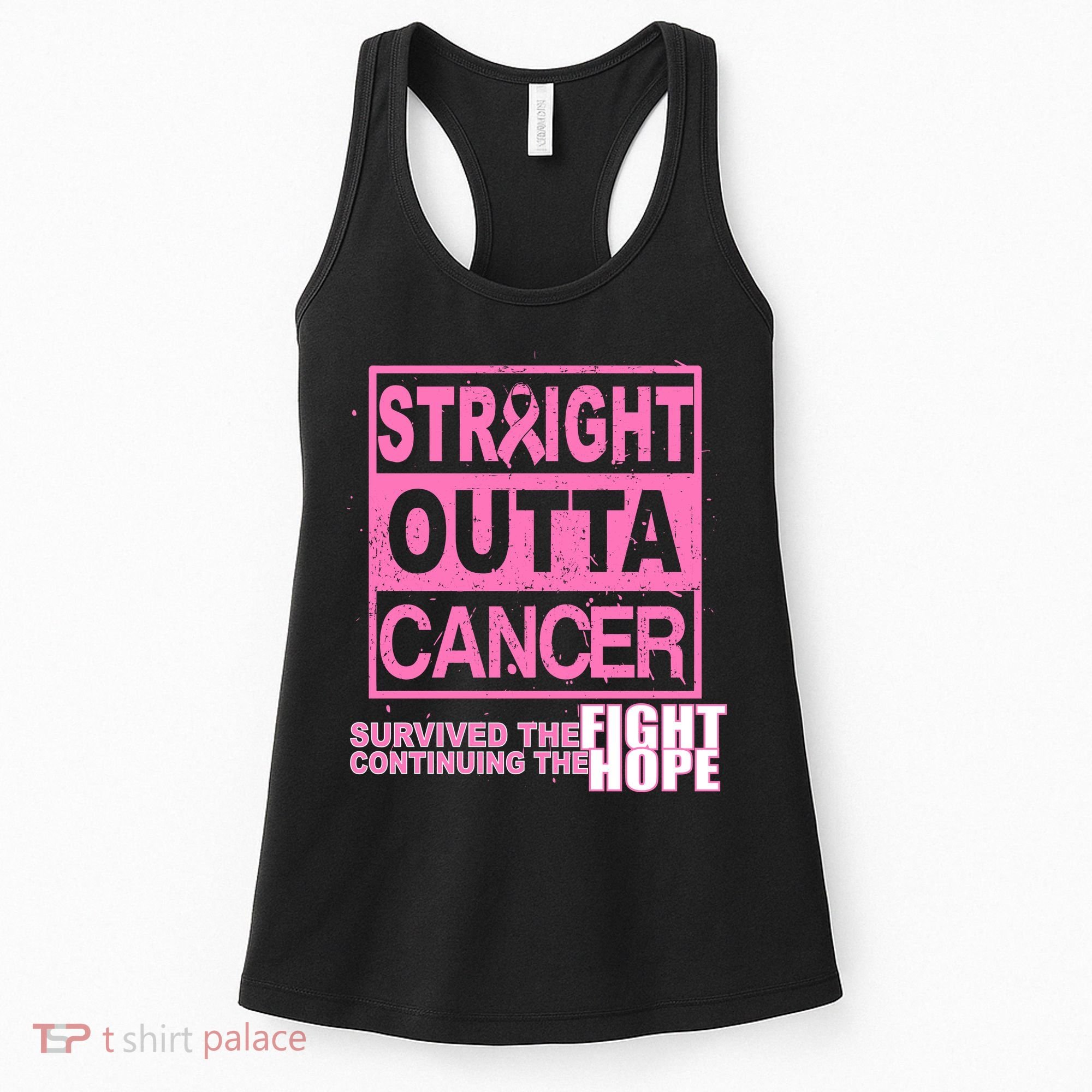 Straight Outta Breast Cancer Fight Hope Women's Tank Top