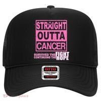 Straight Outta Breast Cancer Fight Hope Hat thumb 0