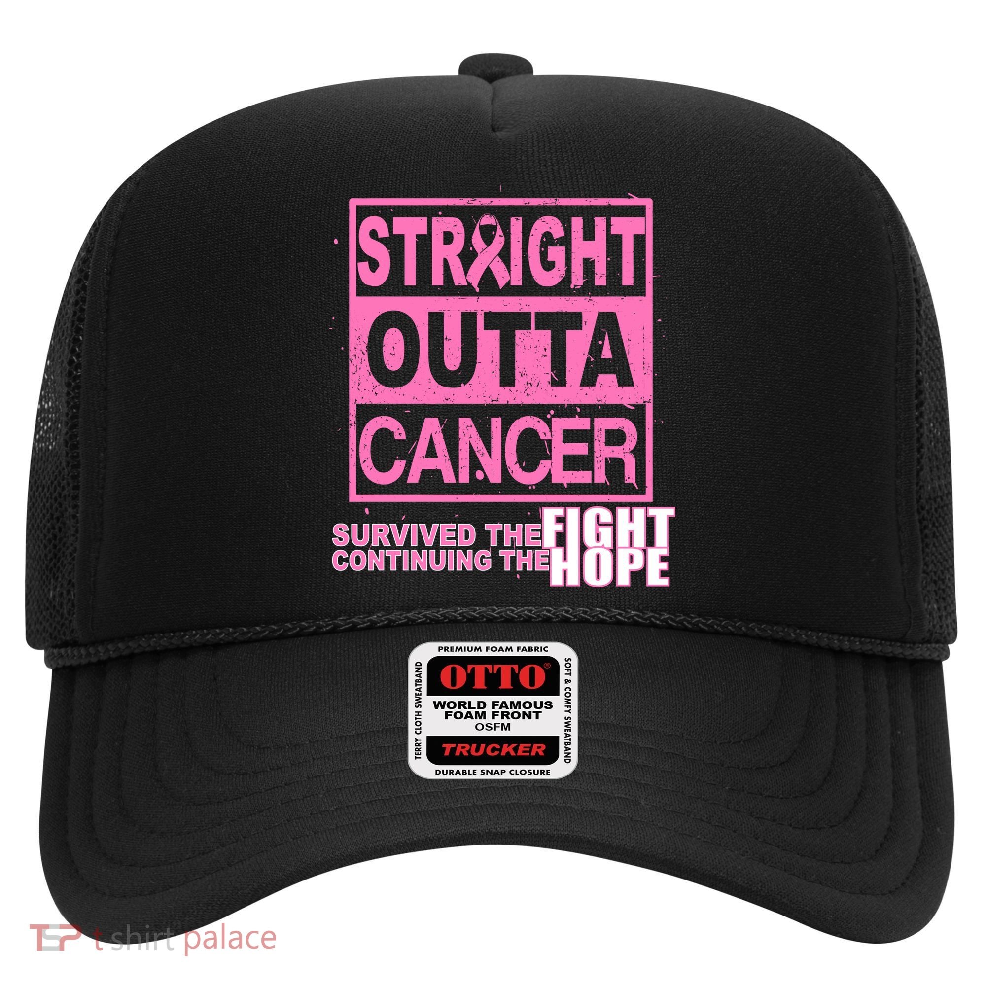 Straight Outta Breast Cancer Fight Hope Hat