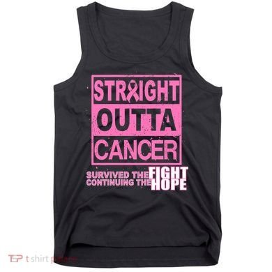 Straight Outta Breast Cancer Fight Hope Tank Top