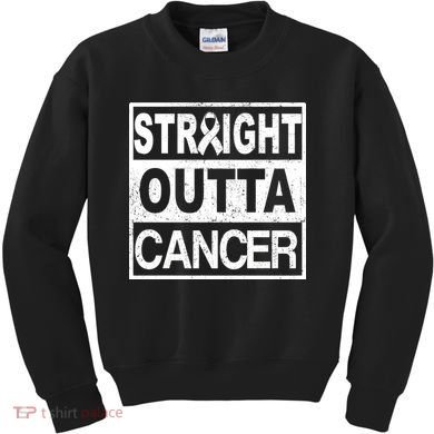 Straight Outta Cancer Kids Sweatshirt