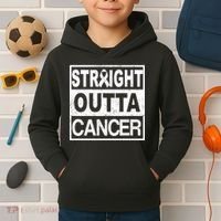 Straight Outta Cancer Kids Hoodie thumb 2