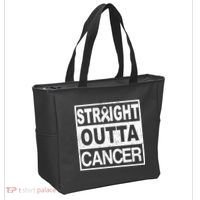 Straight Outta Cancer Tote Bag thumb 2