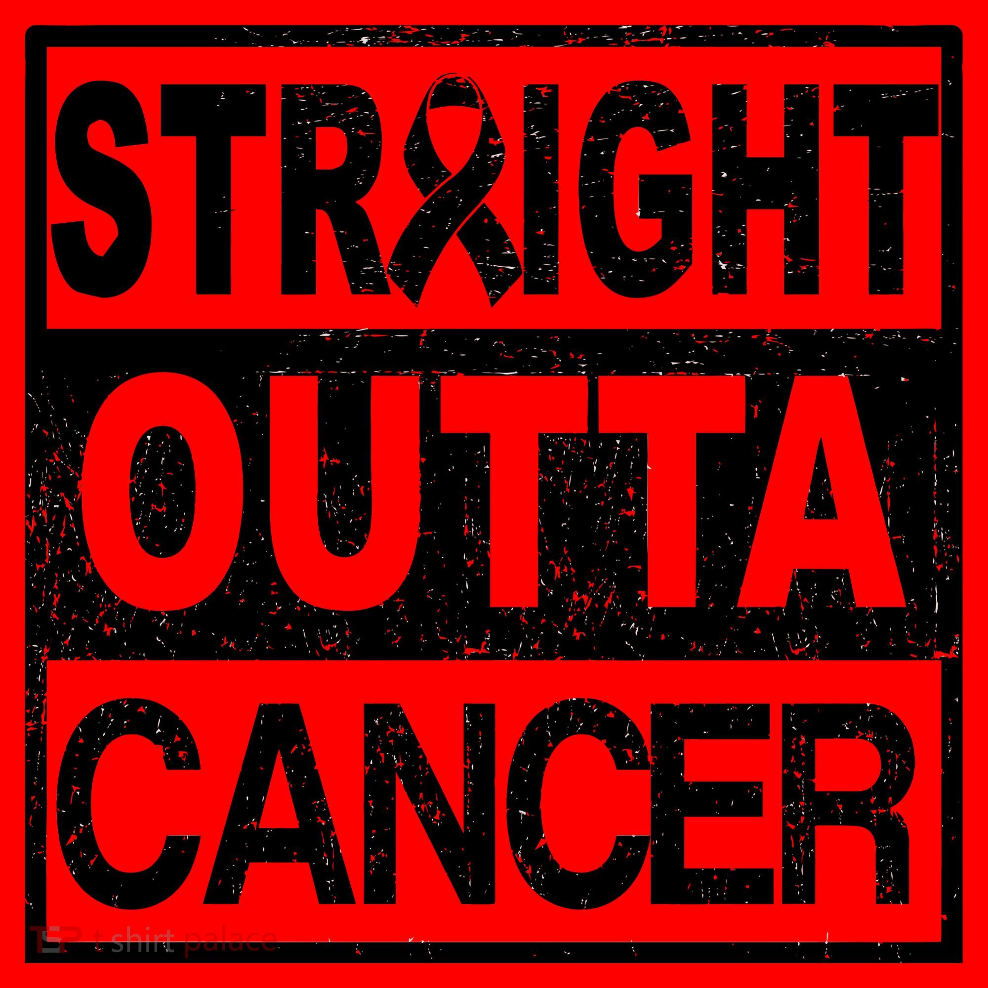 Straight Outta Cancer Santa Hat