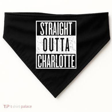 Straight Outta Charlotte USA-Made Doggie Bandana