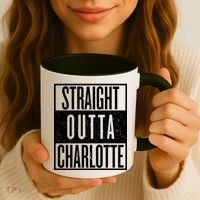 Straight Outta Charlotte Coffee Mug thumb 3