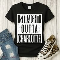 Straight Outta Charlotte Women's T-Shirt thumb 3