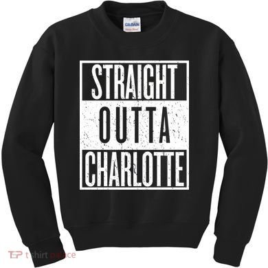 Straight Outta Charlotte Kids Sweatshirt