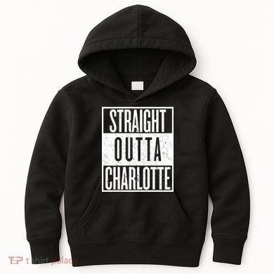 Straight Outta Charlotte Kids Hoodie
