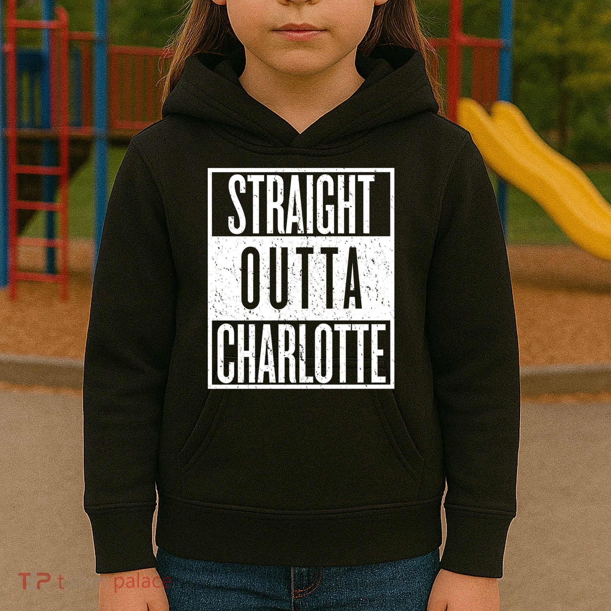 Straight Outta Charlotte Kids Hoodie