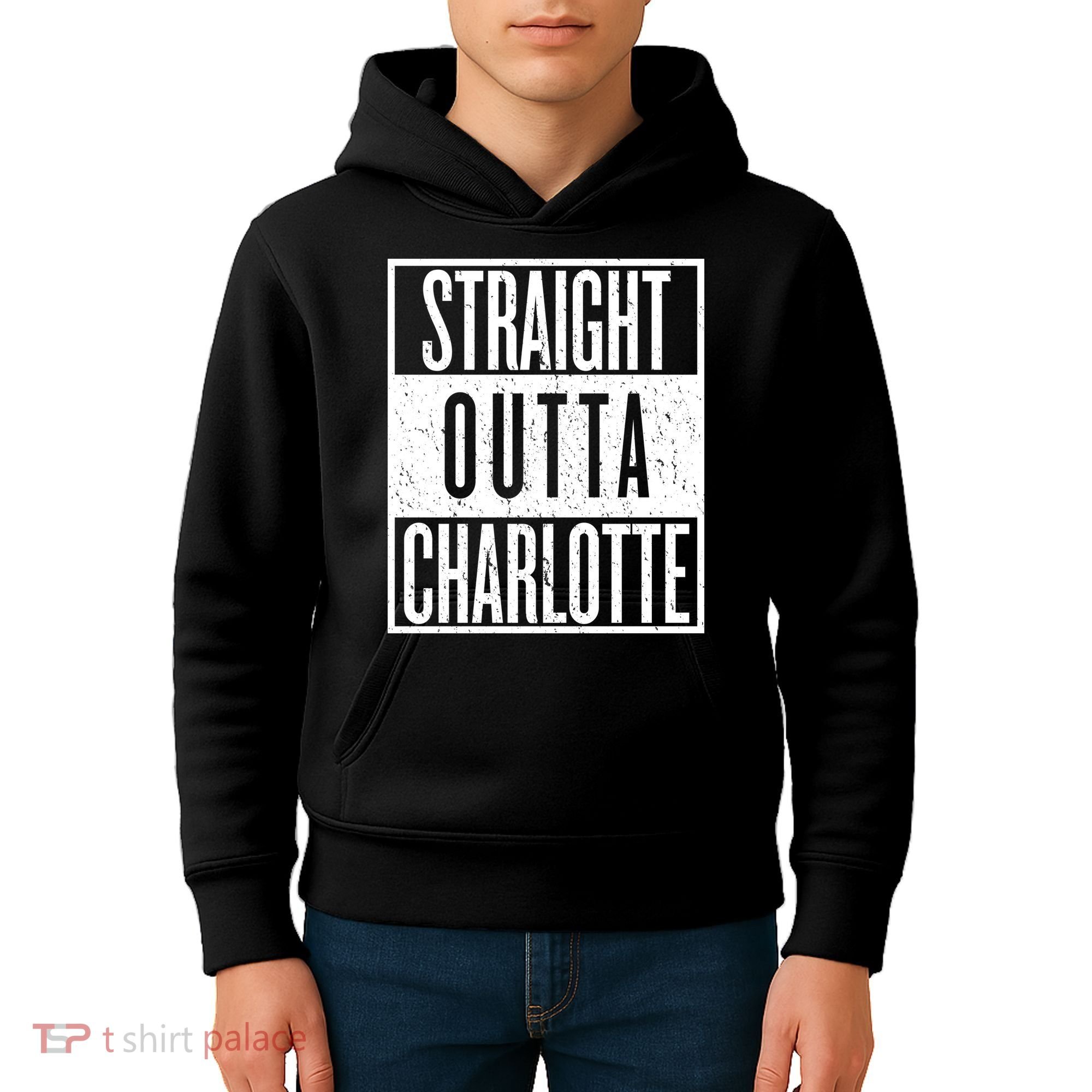 Straight Outta Charlotte Kids Hoodie
