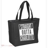 Straight Outta Charlotte Tote Bag thumb 2
