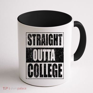 Straight Outta College Coffee Mug back