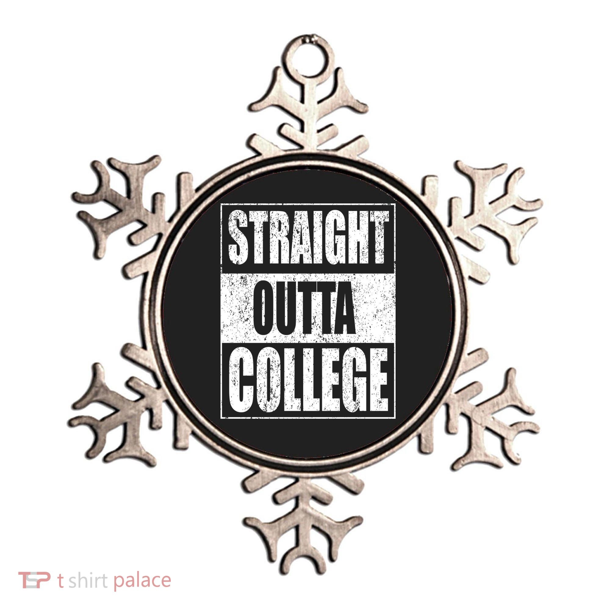 Straight Outta College Ornament