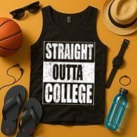 Straight Outta College Tank Top thumb 4