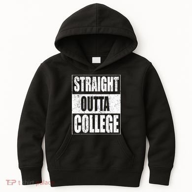 Straight Outta College Kids Hoodie