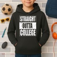 Straight Outta College Kids Hoodie thumb 2