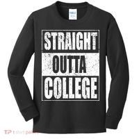 Straight Outta College Kids Long Sleeve Shirt thumb 0