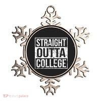 Straight Outta College Funny Senior Graduate Graudation Ornament thumb 0
