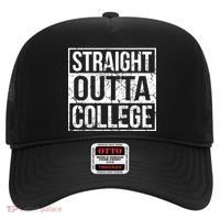 Straight Outta College Funny Senior Graduate Graudation Hat thumb 0
