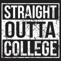 Straight Outta College Funny Senior Graduate Graudation Hat thumb 2
