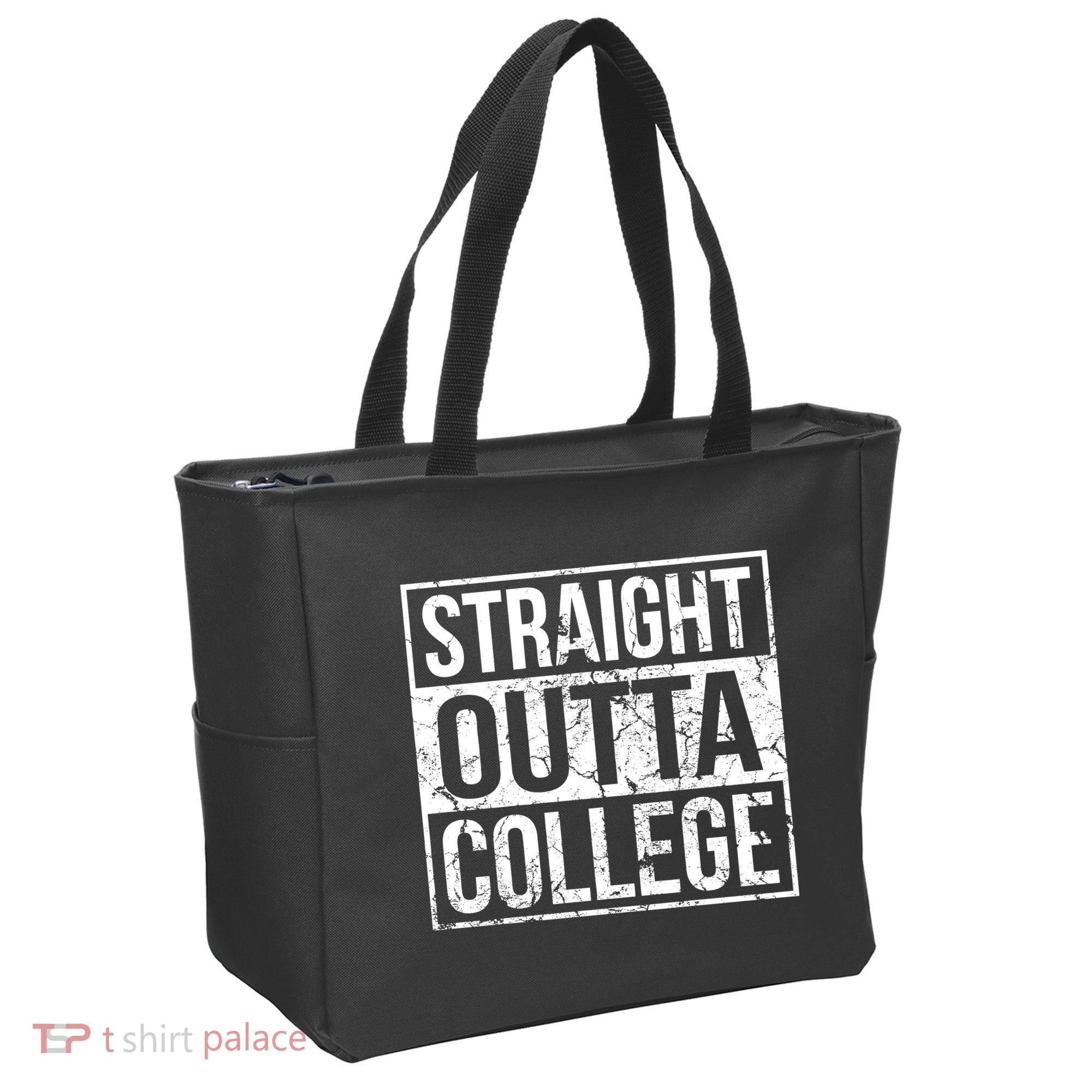 Straight Outta College Funny Senior Graduate Graudation Tote Bag