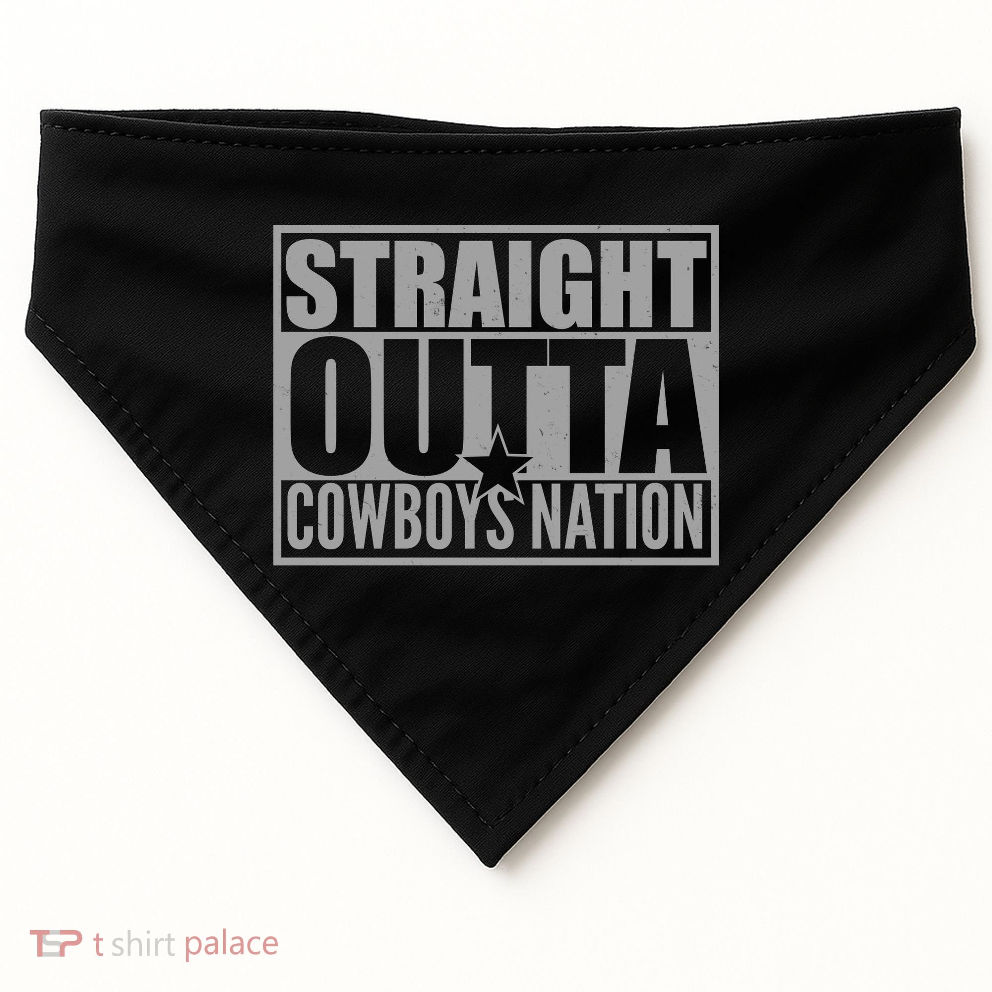 Straight Outta Cowboys Nation USA-Made Doggie Bandana