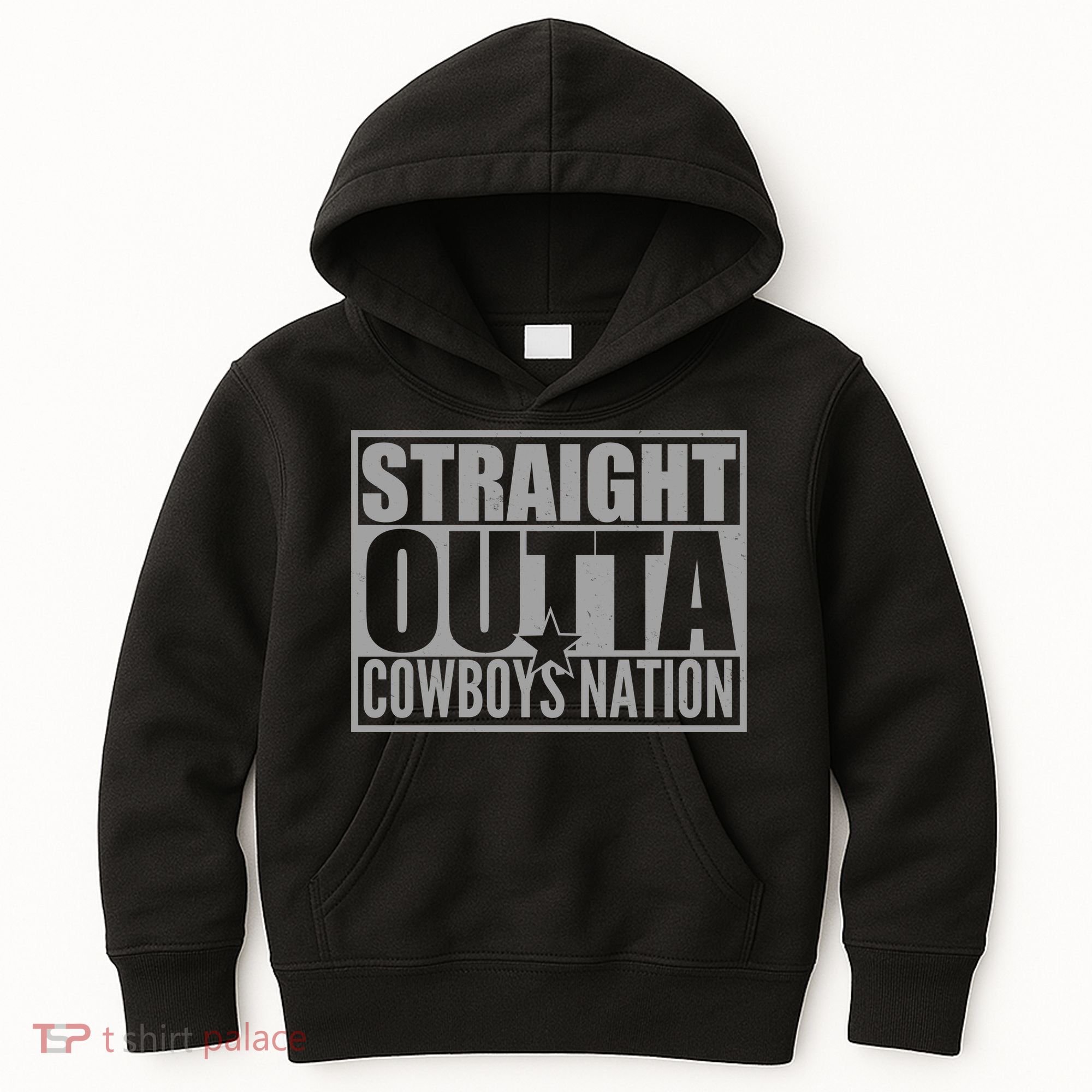 Straight Outta Cowboys Nation Kids Hoodie