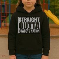 Straight Outta Cowboys Nation Kids Hoodie thumb 3