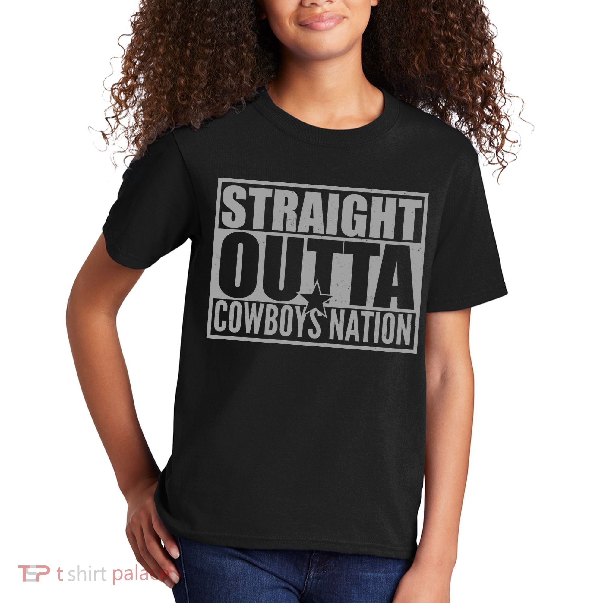 Straight Outta Cowboys Nation Kids T-Shirt